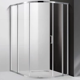 Душевое ограждение Cezares 130х120 см MOLVENO-RH-11-130/120-C-Cr-IV, хром/прозрачное - фото 