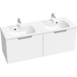 Тумба подвесная с раковиной Ravak Classic II 130 см X000001483, белый/серый - фото 