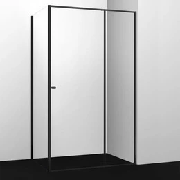Душевое ограждение WasserKraft Dill 110x80 см 61S14, чёрный/прозрачное - фото 