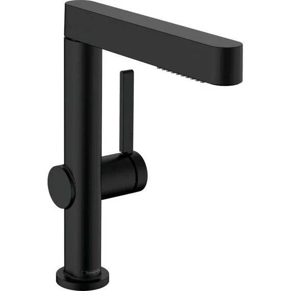 Смеситель для раковины Hansgrohe Finoris 76063670, чёрный матовый - фото 
