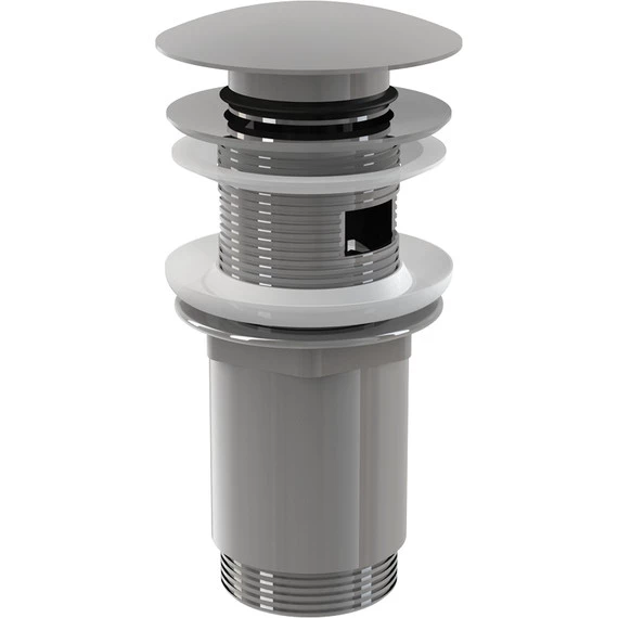 Донный клапан AlcaPlast A392C click/clack 5/4", цельнометаллический с большой заглушкой - фото 