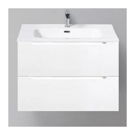 Тумба подвесная с раковиной BelBagno ETNA-700-2C-SO-BL-P 70 см, Bianco Lucido, Цвет фасада: Bianco Lucido - фото 