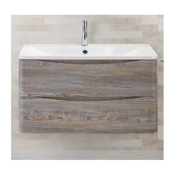 Тумба подвесная с раковиной BelBagno ACQUA-1000-2C-SO-PS 100 см, Pino Scania, Цвет фасада: Pino Scania - фото 