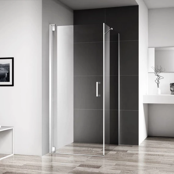 Душевое ограждение BelBagno 70х100 см MARMI-AH-1-70/100-C-Cr (стекло 8 мм) хром/прозрачное - фото 