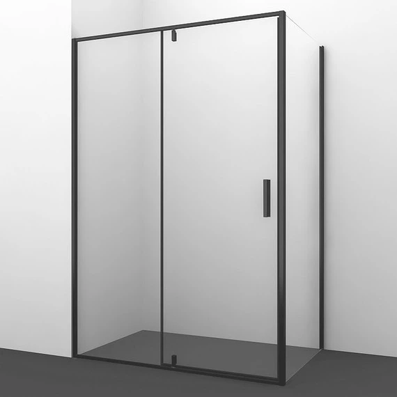 Душевое ограждение WasserKraft Elbe 120x80 см 74P06, черный/прозрачное - фото 