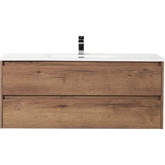 Тумба подвесная с раковиной BelBagno KRAFT-1200-2C-SO-RT 120 см, Rovere Tabacco - фото 