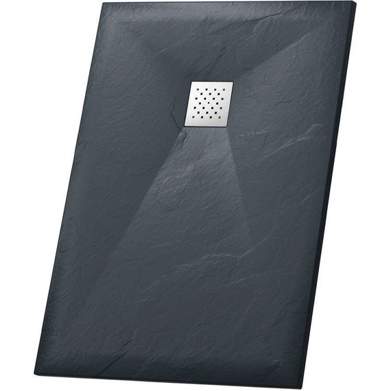 Поддон каменный Grossman Strong 120x90 см GR-S290120Q, графит матовый - фото 