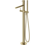 Смеситель для ванны Cezares LEAF-VDP-L-SR, sunrise, Цвет производителя: Sunrise - фото 