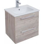 Тумба подвесная с раковиной Dreja Gio 60 см 77.0102D, дуб кантри - фото 