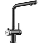 Смеситель для кухни Omoikiri Hotaru-GM-WH 4994053, вороненая сталь/белый - фото 