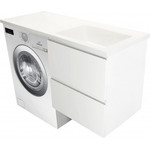 Тумба подвесная с раковиной-столешницей Эстет Dallas Luxe 115 см R, 2 ящика ФР-00002297 - фото 