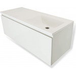 Тумба подвесная с раковиной-столешницей Эстет Dallas Luxe 110 см R, 1 ящик ФР-00002023 - фото 