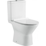 Унитаз-компакт безободковый Sole Omega с крышкой микролифт - фото 