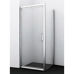 Душевое ограждение WasserKraft Salm 80х90 см 27I28, хром/прозрачное - фото 