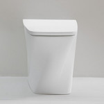 Унитаз приставной безободковый Azzurra Hera HEVCTPE00000BI с тонкой крышкой микролифт - фото 