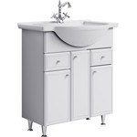 Тумба напольная с раковиной Aqwella Барселона 75 см BA0107K, б/к - фото 