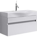 Тумба подвесная с раковиной Aqwella Bergamo 80 см Bеr.01.08/W - фото 