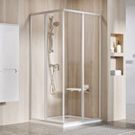 Душевое ограждение Ravak Supernova SRV2-S+SRV2-S 80x80 см 14V401O2Z1 белый/прозрачное - фото 