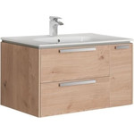 Пенал подвесной Roca Lago 35 см с корзиной 857297444, дуб светлый - фото 2