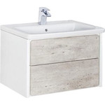 Зеркальный шкаф ROCA Ronda 80 см ZRU9303009, бетон/белый матовый - фото 2