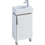 Тумба напольная с раковиной Акватон Бэлла 44 см 1A2215K1BBAZ0, белый/дуб джарра - фото 