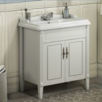 Тумба напольная с раковиной Comforty Палермо 80 см, белый - фото 