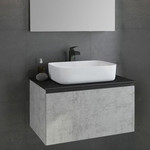 Пенал подвесной Comforty Эдинбург 40 см, бетон светлый - фото 5