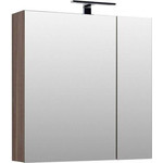 Тумба подвесная с раковиной Aquanet Нью-Йорк 85 см 203947, орех - фото 2