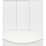 Шторка для ванны Bas Ямайка 1800х1450 мм, белый/матовое (пластик) - фото 