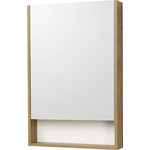 Тумба подвесная с раковиной Акватон Сканди 55 см 1A2517K0SDZ90, белый/дуб рустикальный - фото 2