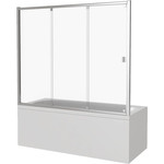 Шторка для ванны Bas Screen WTW-180-C-CH 1800х1400 мм, хром/прозрачное - фото 