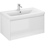 Тумба подвесная с раковиной Velvex Klaufs 80 см tpKLA.80.1Y-616.216, белый глянец - фото 