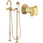 Смеситель для ванны Cezares APHRODITE-VDP-03/24-O, золото, Цвет производителя: золото - фото 