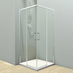 Душевое ограждение Veconi Rovigo 80x80 см RV47-80-01-C4, хром/прозрачное - фото 
