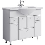 Тумба напольная с раковиной Aqwella Барселона 105 см BА0110К, б/к (раковина Стиль) - фото 