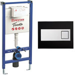 Инсталляция для унитаза Pestan Fluenta SET40006356DB (кнопка Diamond черная) - фото 