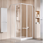 Душевое ограждение Ravak Supernova SRV2-S+SRV2-S-75x75 см 14V301O2Z1 белый/прозрачное - фото 