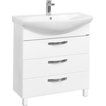 Тумба напольная с раковиной Акватон Ария 80Н см 1A1413K0AA010, белый - фото 