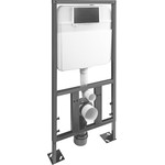 Инсталляция для унитаза SantiLine Adell SL-04 (кнопка черная матовая, квадратная) - фото 