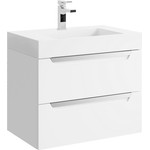 Пенал подвесной Aqwella Cube 30 см CUB0503W, универсальный, белый - фото 2