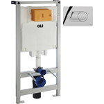 Инсталляция для унитаза Oli 80 300573pSA00 (кнопка смыва Salina, хром глянец) - фото 