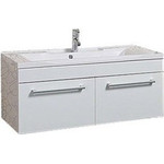 Тумба подвесная с раковиной Акватон Мадрид 100М см 1A1280K4MA010, белый - фото 