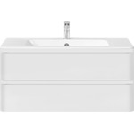 Тумба подвесная с раковиной Vincea Vico 100 см VMC-2V100GW, белый глянец - фото 