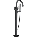 Смеситель для ванны Kludi Nova Fonte Puristic 205903915, черный матовый - фото 