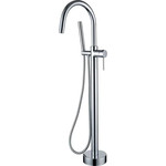 Смеситель для ванны напольный Boheme Uno 469-CR, chrome, Цвет производителя: chrome - фото 