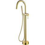Смеситель для ванны напольный Boheme Uno 469-G, gold, Цвет производителя: gold - фото 