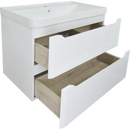 Тумба подвесная с раковиной Azario Lotos 70/2 см CS00083930, белый - фото 