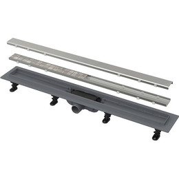 Трап Alcadrain 95 см APZ19-950, нержавеющая сталь (под плитку) - фото 