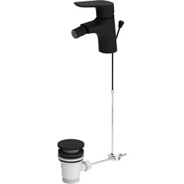 Смеситель для биде Damixa Jupiter 770240300 с донным клапаном, чёрный, Цвет производителя: чёрный - фото 