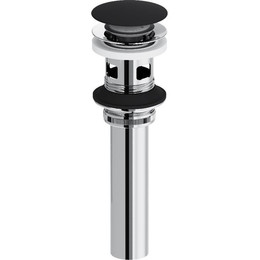 Донный клапан Damixa Option 210610300 удлинённый, чёрный матовый - фото 